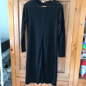 Eileen fisher black linen dress